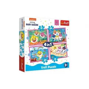 Produkt Puzzle 4v1 Rodina žraloků/Baby Shark