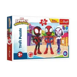 Produkt Puzzle Dobrodružství Spideyho a přátel 27x20cm 30 dílků v krabičce 21x14x4cm