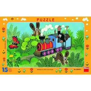 Produkt Puzzle Krtek a lokomotiva, 15 dílků - Dino