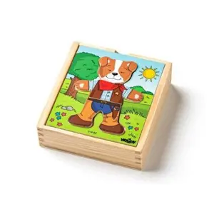 Produkt Puzzle Šněrovací šatní skříň Pejsek, 18 dílů