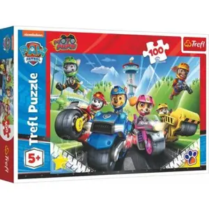 Puzzle Tlapková patrola na motorkách/Paw patrol 100 dílků