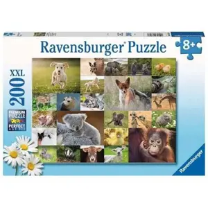 Produkt Ravensburger: Koláž zvířecích mláďat 200 dílků