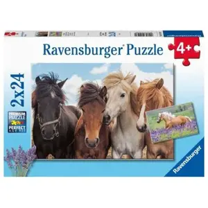 Produkt Ravensburger Puzzle 2x24 dílků Fotky koní