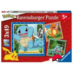 Ravensburger puzzle Vypusťte Pokémony 3x49 dílků