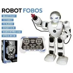 Produkt Robot RC FOBOS Bojovník chodící plast 40cm na baterie a USB připojení