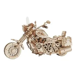 Produkt RoboTime 3D dřevěné mechanické puzzle Motorka (cruiser)