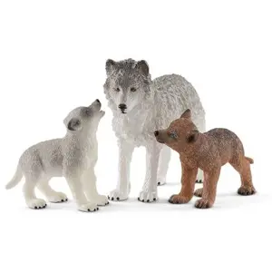 Schleich 42472 Vlčice a mláďata vlka