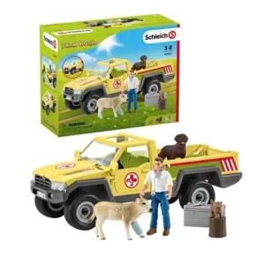 Schleich 42503 Záchranné terénní auto s veterinářem