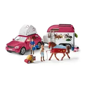 Produkt Schleich 42535 Dobrodružné auto s přívěsem a koněm