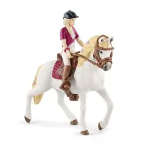 Schleich 42540 Blondýna Sofia s pohyblivými klouby na koni