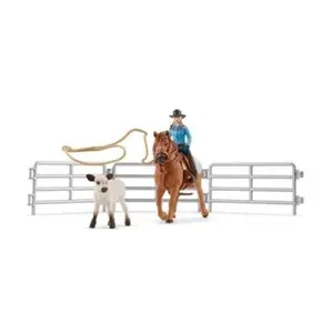 Schleich® FARM WORLD 42577 Kovbojská zábava s lasy