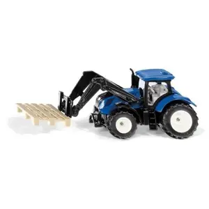 Siku Blister 1544 - traktor New Holland s paletovými vidlemi a paletou