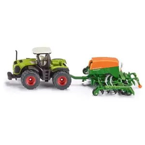 SIKU Farmer 1826 - Traktor se secím přívěsem 1:87