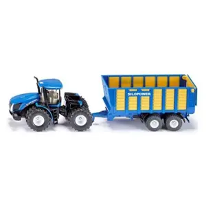 SIKU Farmer 1947 - Traktor New Holland s přívěsem Joskin, 1:50