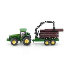 SIKU Farmer 1954 - Traktor John Deere s lesním přívěsem 1:50