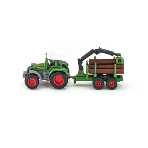 Siku Traktor s přívěsem na kulatinu 1:87