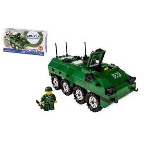 Produkt Stavebnice Cheva 51 Military Obrněný transportér plast 253ks v krabici 35x19x9cm