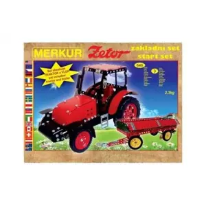 Stavebnice MERKUR Zetor základní set 646ks 3 vrstvy v krabici 36x27x8,5cm