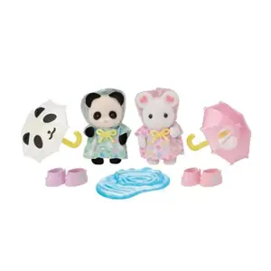 Sylvanian Families Procházka v dešti Baby Duo