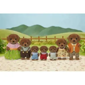 Sylvanian Families - velká rodina Chocolate labradorů