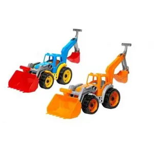 Produkt Teddies Auto traktor/nakladač/bagr se 2 lžícemi