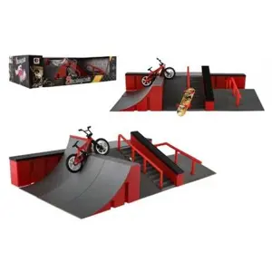 Produkt Teddies Skatepark rampy kolo prstové skateboard prstový plast v krabici 44x12x25cm