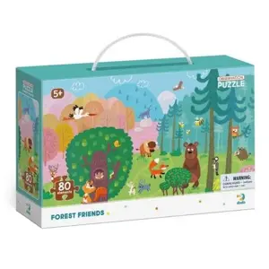 TM Toys Dodo Puzzle s hledáním obrázků Lesní kamarádi 80 dílků