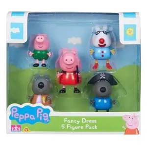 TM Toys PEPPA PIG - maškarní šaty, set 5 figurek