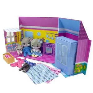 Produkt TM Toys TINY TUKKINS - domeček Deluxe (3 plyšáci s doplňky)