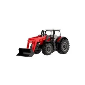 Produkt Traktor Bburago s nakladačem Fendt/New Holland/Massey Ferguson varianta 3. červený