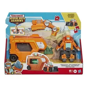 Produkt Transformers Rescue Bot auto s přívěsem varianta 2 oranžový Comm. Center Wedge