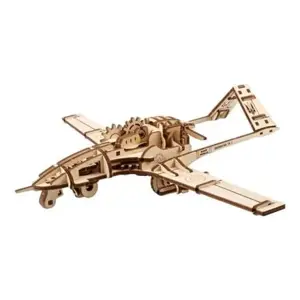 Produkt Ugears 3D dřevěné mechanické puzzle Bojový dron Bayraktar TB2