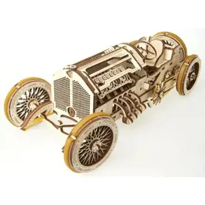 Produkt Ugears 3D dřevěné mechanické puzzle U9 Auto (Grand Prix)