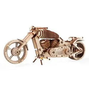 Produkt Ugears 3D dřevěné mechanické puzzle VM-02 Motorka (chopper)