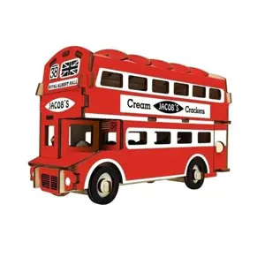 Woodcraft Dřevěné 3D puzzle Doubledecker