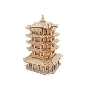 Produkt Woodcraft Dřevěné 3D puzzle Yellow Crane Tower