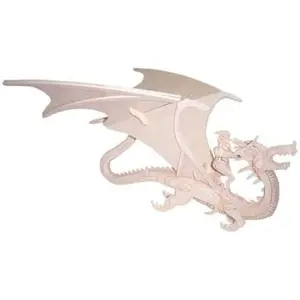 Produkt Woodcraft Dřevěné 3D puzzle zvířata drak a rytíř