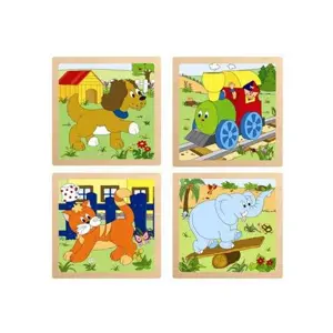 Produkt Woody Puzzle ze 4 dílů Mašinka